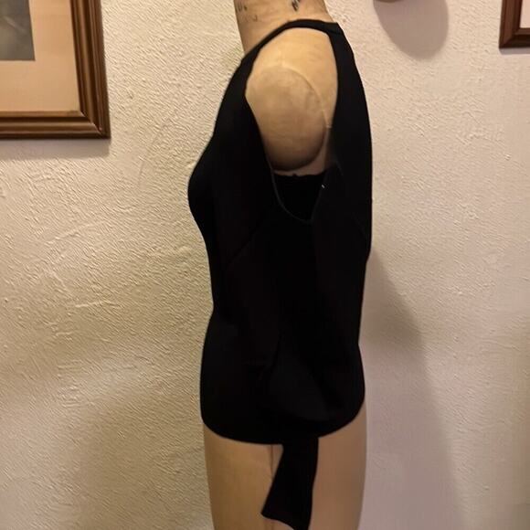 INC International Concepts Cold Shoulder Sweater Deep Black NWT Size XS - Picture 5 of 11